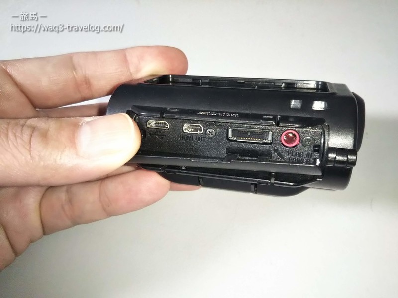 Sony HDR-AS15の外部端子