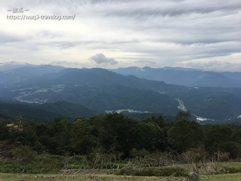 蘇武岳登山口の展望台からの景色