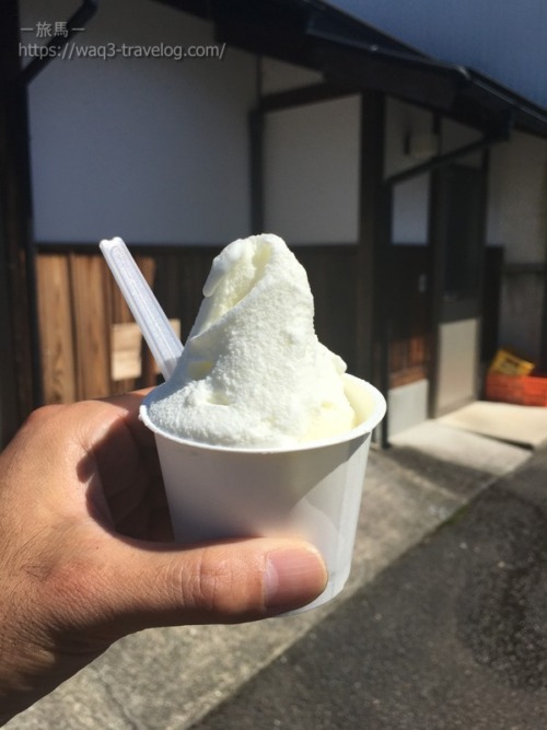 道の駅・美山ふれあい広場の牛乳工房のジェラート