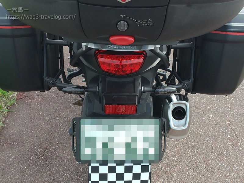 LEDウインカーに交換したリア周り