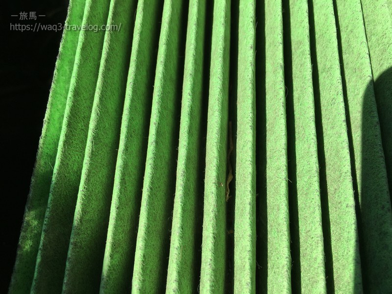 エアコンフィルターがキャッチしたゴミ